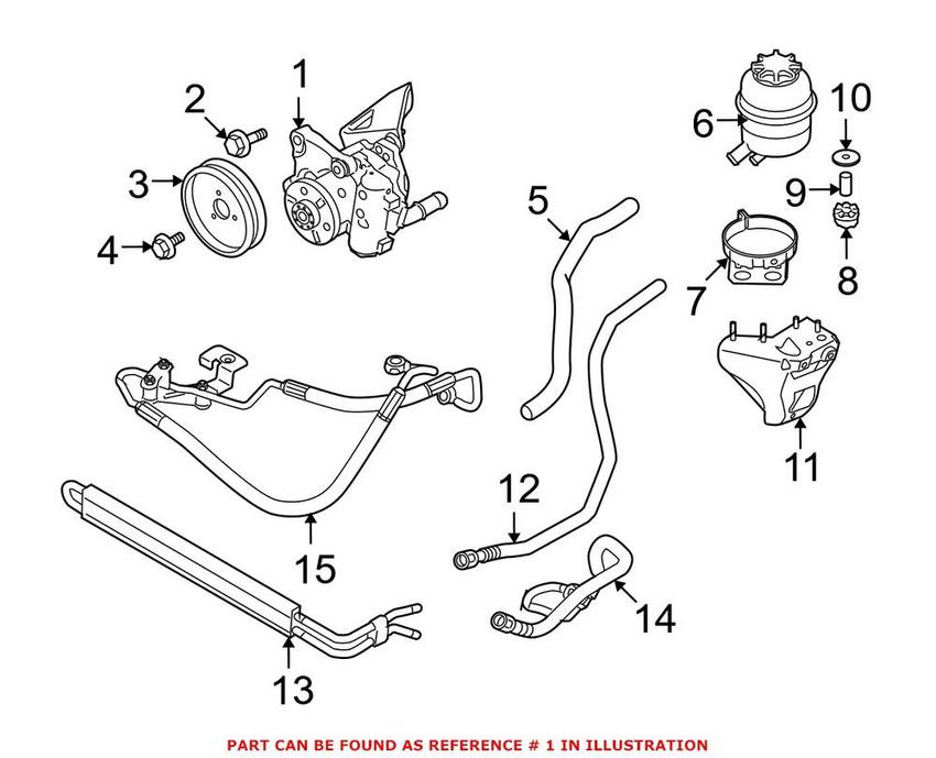 BMW Power Steering Pump (New) 32416779244